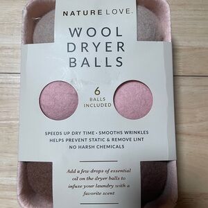 Pink Wool Dryer Balls